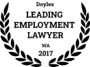 Leading Employment Lawyer in Western Australia in the Doyle’s Guide for 2017