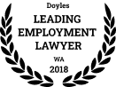 Leading Employment Lawyer in Western Australia in the Doyle’s Guide for 2018