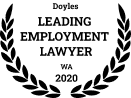 Leading Employment Lawyer in Western Australia in the Doyle’s Guide for 2020